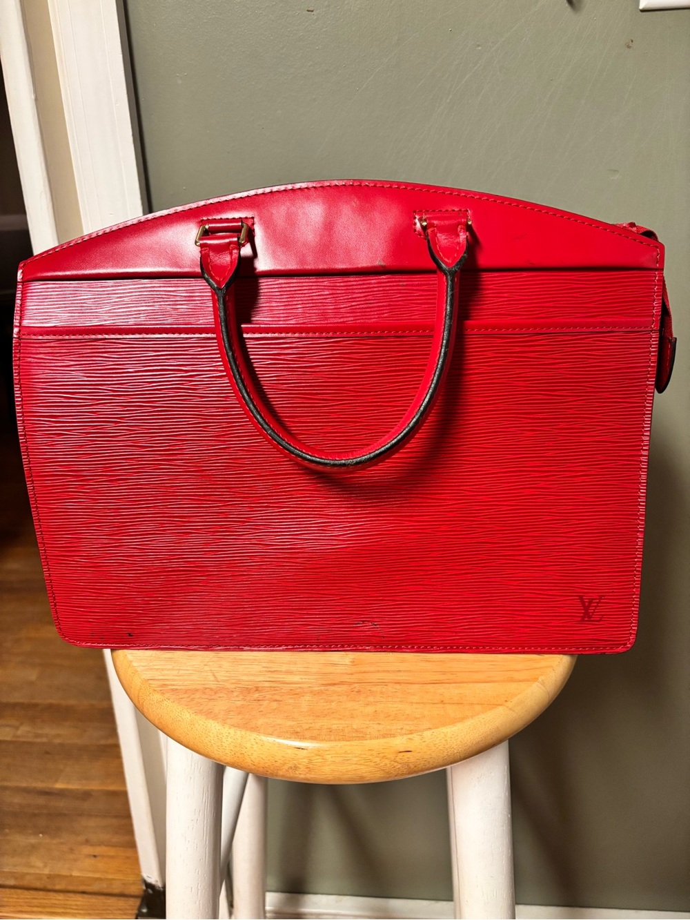 Louis Vuitton Red Epi Leather Riviera